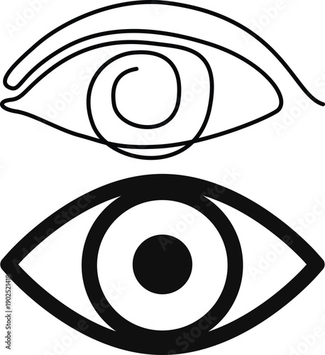 eye icon vector illustration