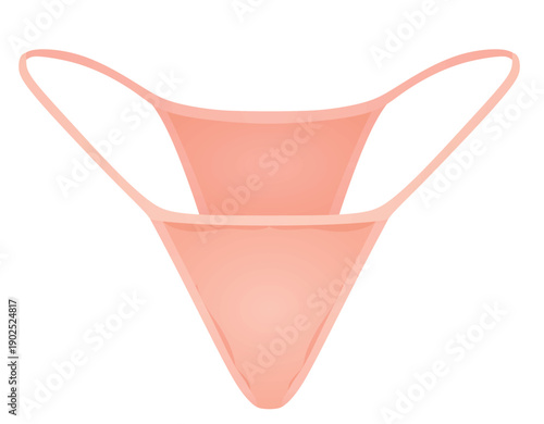 Pink woman tong. vector illustration