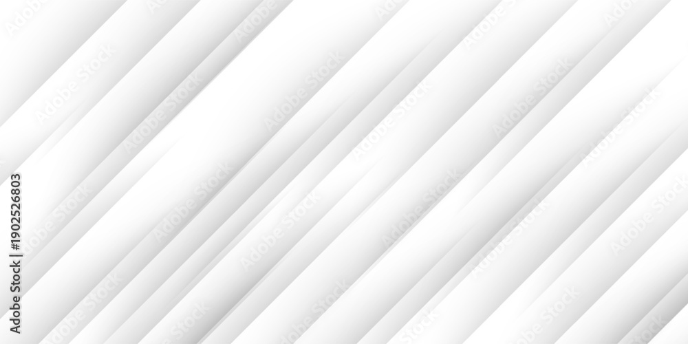 Obraz premium Abstract white background. Minimal geometric white light background abstract design. Suit for booklet, brochure, banner, poster, website, flyer, cover, corporate, backdrop. Vector EPS 10