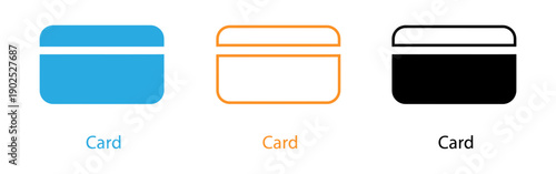 Colorful card illustrations