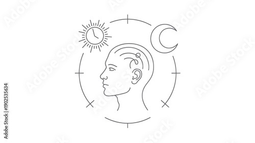 Mindfulness and Inner Balance Line Art