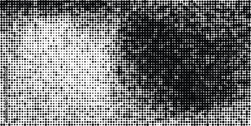 Abstract black and white pattern with a gradient and distorted facial features