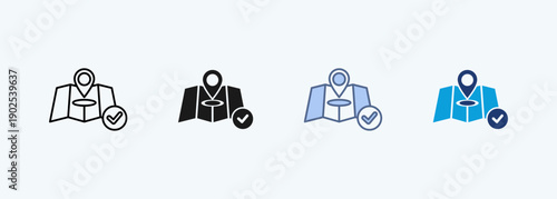 exact location multiple style icon collection