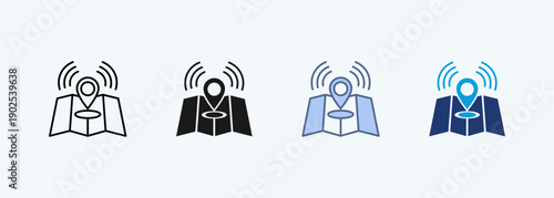 live location multiple style icon collection