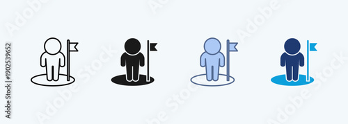 you are here multiple style icon collection