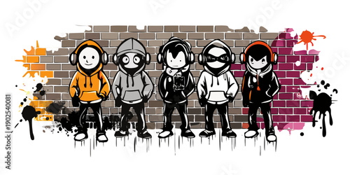 Sketchbook Street-Art Stars: Graffiti-Inspired Doodle Portraits