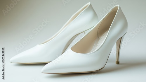 Elegant Women's Pointed-Toe Heels on White Background - Minimalist Fashion Footwear Product Shot.