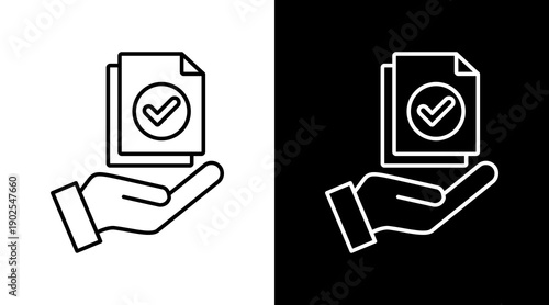 Assignment  White Icon Set Design