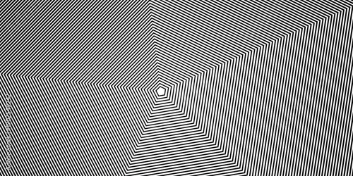 Swirl hypnotic black and white wave pattern. Monochrome abstract background. Vector flat geometric illustration.Template design for banner, website, template, leaflet, brochure, poster.