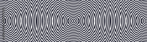 Abstrat background. Ripple effect. Black and white. Optical illusion. Dynamic pattern with displacement from multiple sliced lines. Vector for brochure, poster, cover, presentation, flyer or banner.v