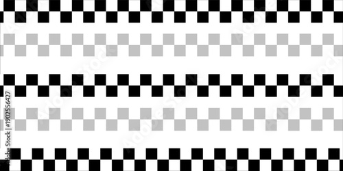 Slash lines pattern. Border with tilted parallel stripes. Embroidery ornament with slanted stitches on white background. Geometric print for caution tape or barrier. Eps 10