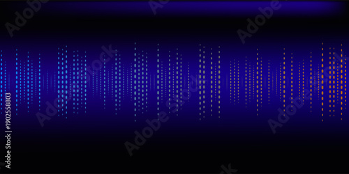 Multicolor waveform spectrum, imagination of voice record, artificial intelligence, 3d illustration