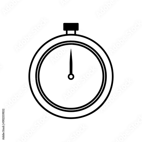 Classic analog stopwatch with a simple and clean design