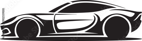 Abstract Car Detail Illustration Modern Vehicle Design