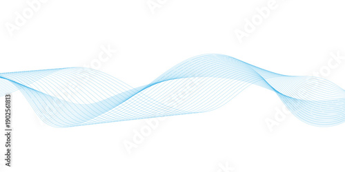 Abstract blue wave lines pattern background with space for your text Blue wave. Wave of blue movement curve of a smoky flow.