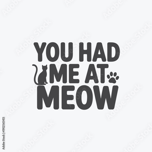 Cat Lover Meow Quote