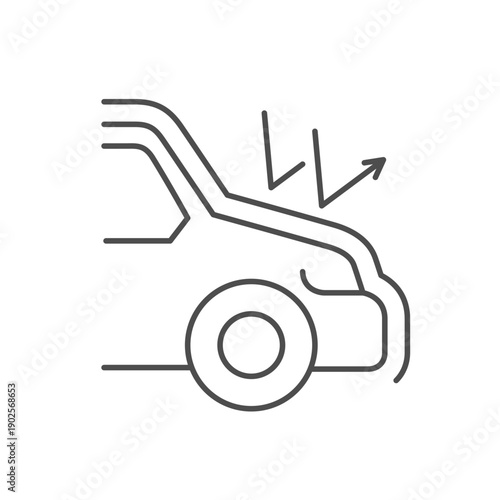 Car protection coating line icon