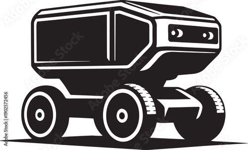 Futuristic rover vehicle illustration