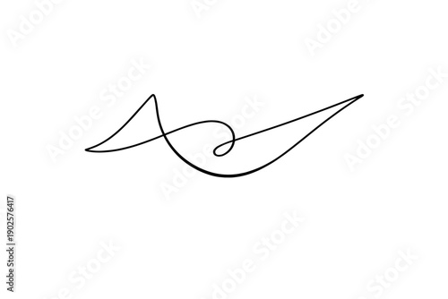 Minimalist Branding Icon. Modern Branding Icon. Minimalistic one-line drawing of a sleek abstract mark