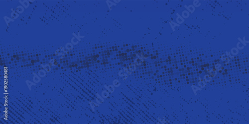 Modern geometric circle abstract background vector black and blue background. Dotted texture template. Geometric pattern in halftone style with gradient art.