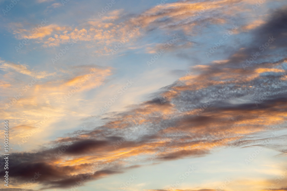 Obraz premium Evening Sky Clouds
