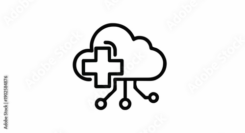 Secure cloud computing for modern healthcare, enabling digital health solutions, telehealth, and innovative medical data management with advanced technology integration
