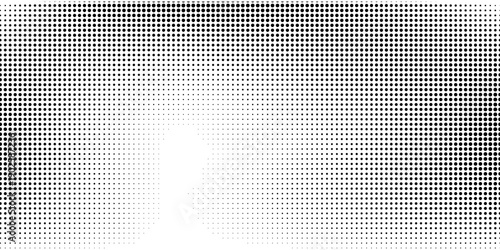Monochrome halftone background with a gradient of dots creating a modern and minimalist design element EPS vector