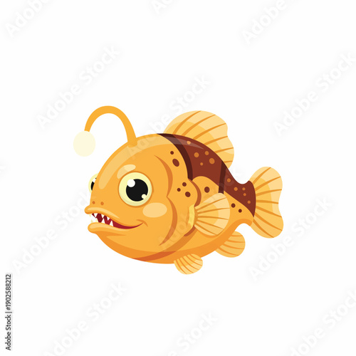 Anglerfish Cartoon Character