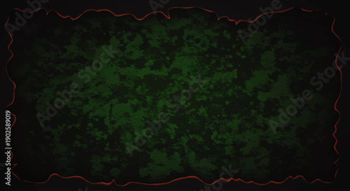 Dark Green Grunge Texture Background Surface.