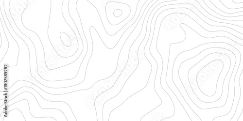 Contemporary elevation mapping design in white abstract style