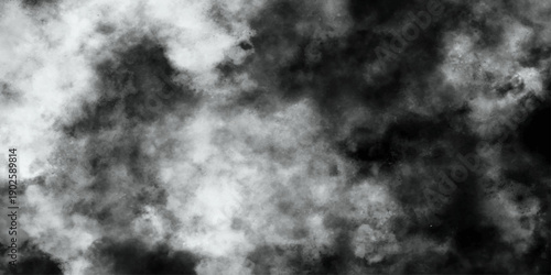 Abstract ash cloud and smoke texture in dark background. Gray color powder explosion cloud isolated on black background. dust smoke . Gray dust particles explosion background. 