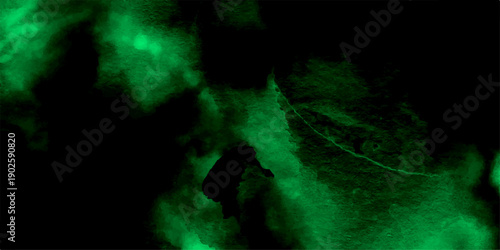 Soft smoky mist texture with gradient lighting and artistic digital particle dispersion effect. abstract vintage scratched black ink texture and background. Dark green grunge textured concrete 