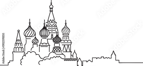 Saint basils cathedral silhouette iconic moscow landmark domed church architectural marvel