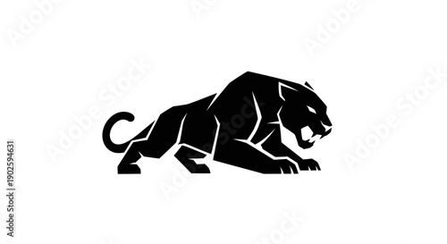 Black panther silhouette design