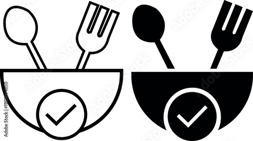 fork spoon and knife vector