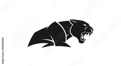 Black panther silhouette design