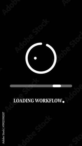 Wallpaper Mural Modern loading progress interface icon animation.loading workflow 100 percent complete during digital activity concept. Torontodigital.ca