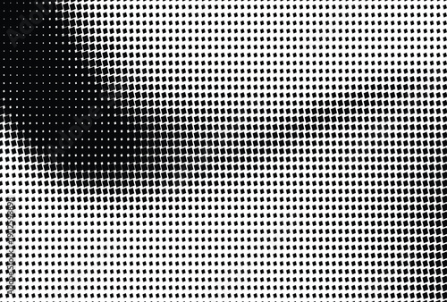 Dark and dramatic halftone texture with scattered red dots, offering a grunge or abstract industrial look.