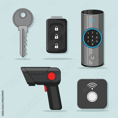 Smart Lock System Icons