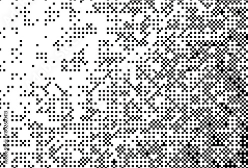 Minimalist pixelated dither effect with gradients, clean modern digital art