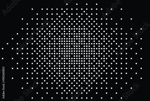 Dynamic abstract background with pixelated mosaic and dithered