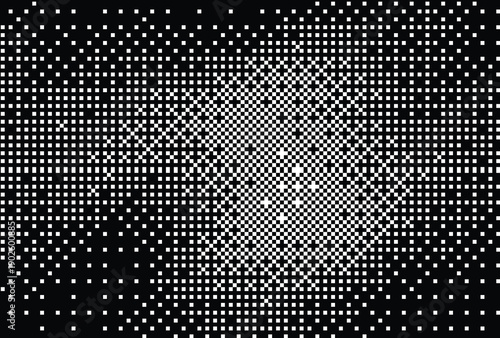 Textured pixelated design with dithered shading, vintage abstract art element