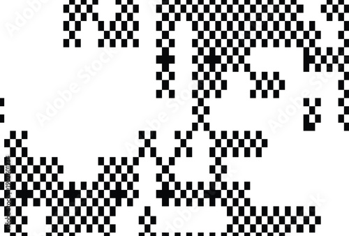 Retro pixel art dither pattern with vibrant  gradient, abstract digital background, graphic design element