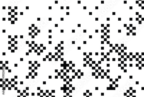 Abstract pixelated dither effect with gradient, vintage computer screen background, retro tech art