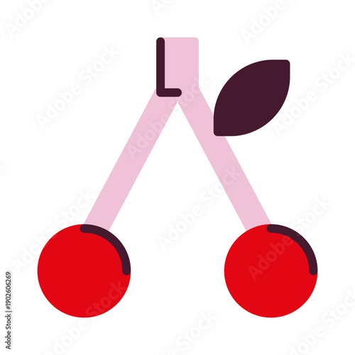 Geometric Valentine's Day icon. Love symbol. Vector illustration, flat design