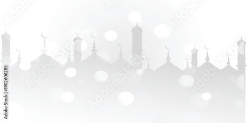 Ramadan Kareem blurred white Islamic Backgrounds