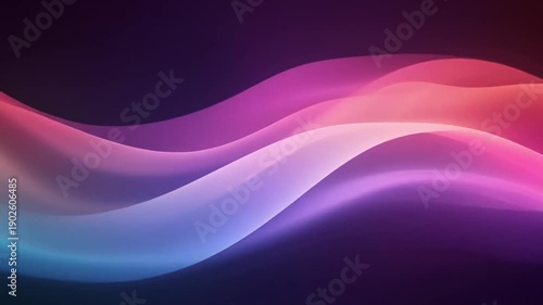 Wallpaper Mural Colorful wave design background with gradient colors flowing horizontally on a dark background, used for music, technology, or creative visual effects Torontodigital.ca