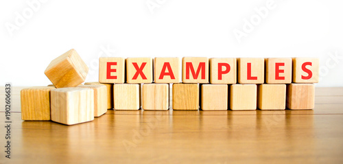 Quadro em tela Example examples word symbol