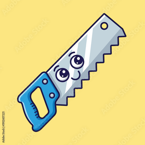 Smiling Handsaw Character