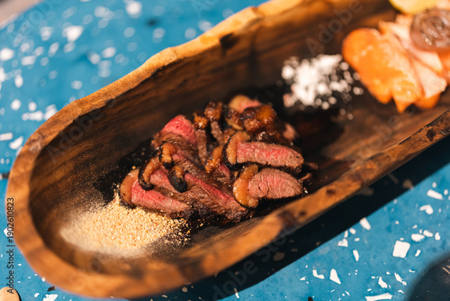 Steak delicious food beef b...